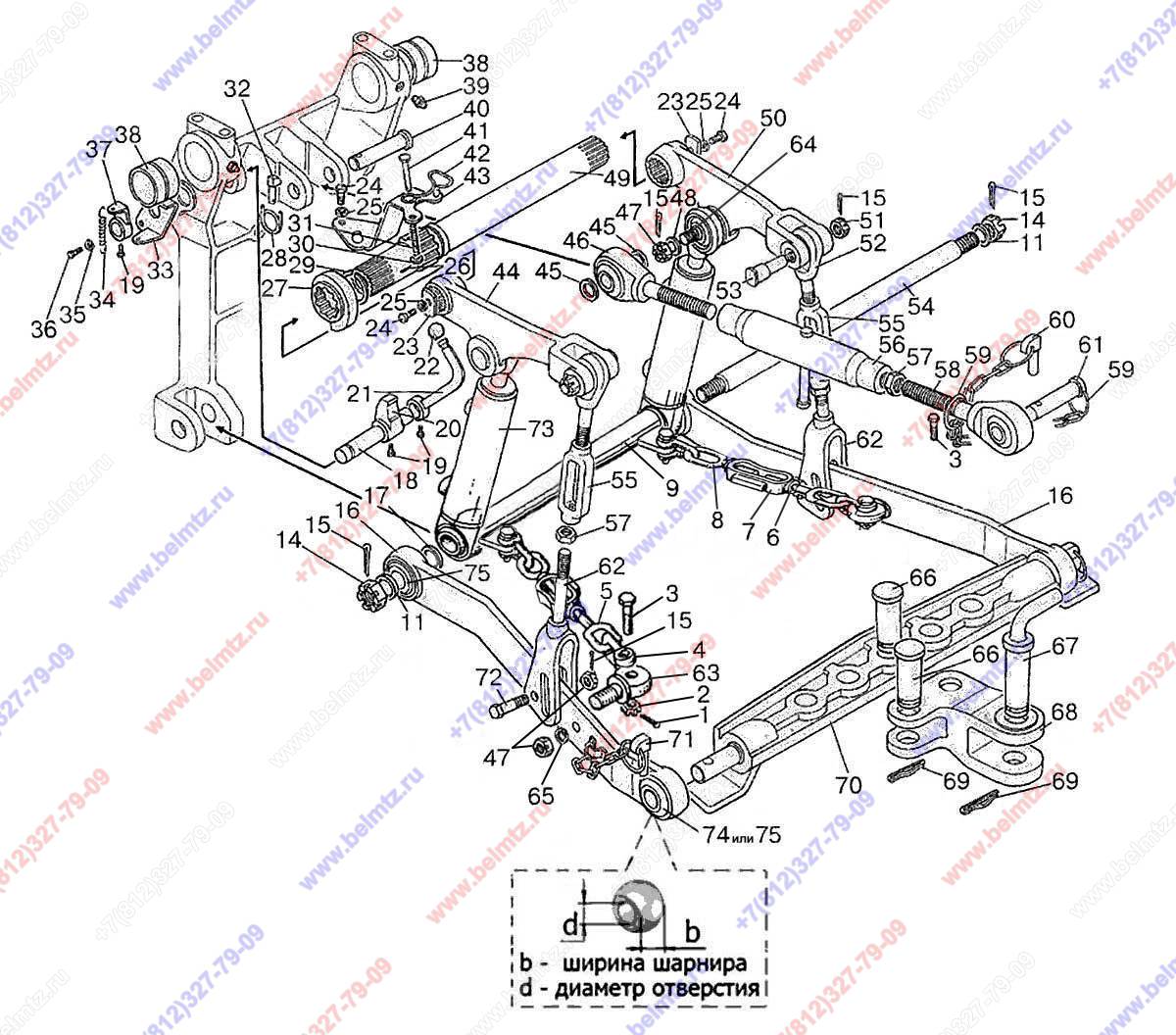 Задняя навеска мтз 80 каталог запчастей с картинками