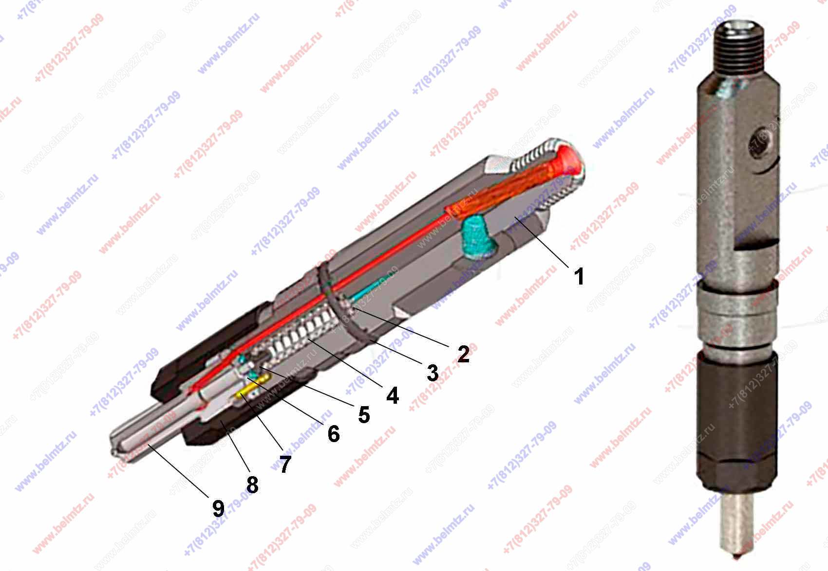 Форсунка мтз схема